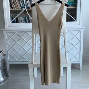 Nude bodycon dress
